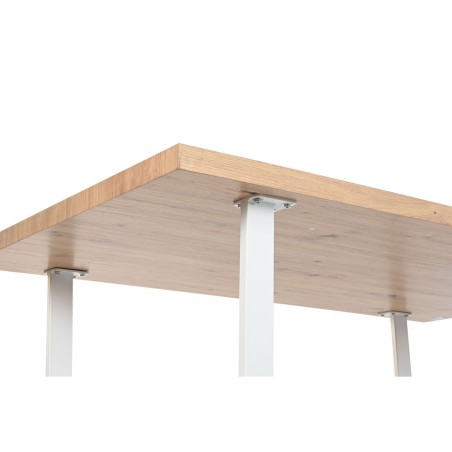 Tavolo da Pranzo Home ESPRIT Marrone Nero Ferro Legno MDF 160 x 90 x 7