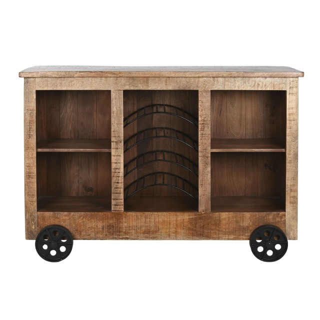 Bar unit Home ESPRIT Black Natural 145 x 53 x 100 cm