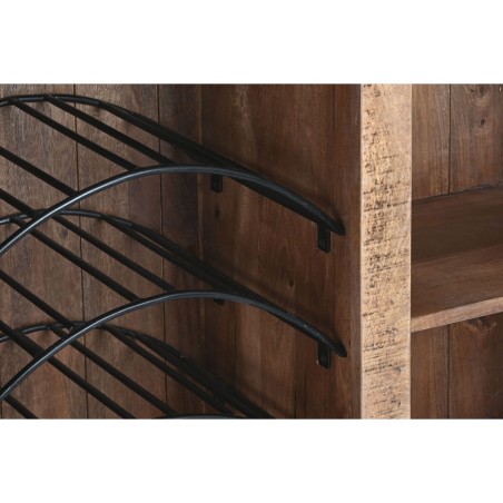 Bar unit Home ESPRIT Black Natural 145 x 53 x 100 cm