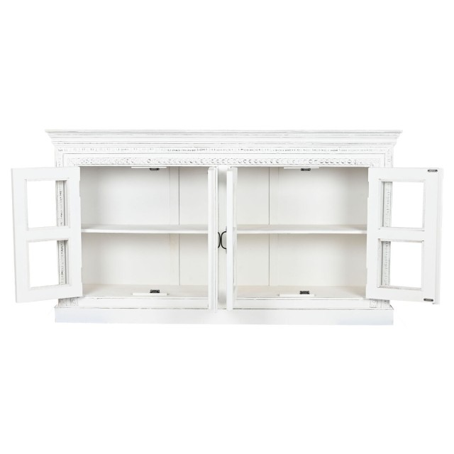 Sideboard Home ESPRIT White Crystal Mango wood 180 x 40 x 100 cm