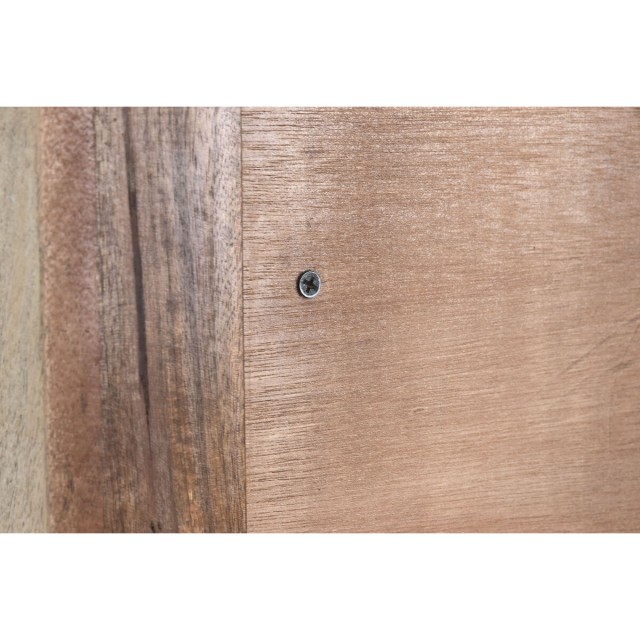 Armadio Home ESPRIT Bianco Nero Metallo Legno di mango 180 x 40 x 160