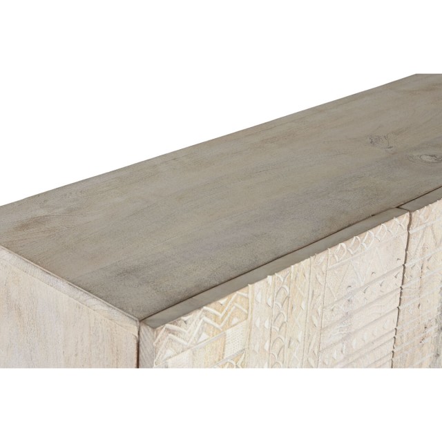 Armadio Home ESPRIT Bianco Nero Metallo Legno di mango 180 x 40 x 160