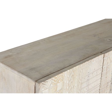 Armadio Home ESPRIT Bianco Nero Metallo Legno di mango 180 x 40 x 160