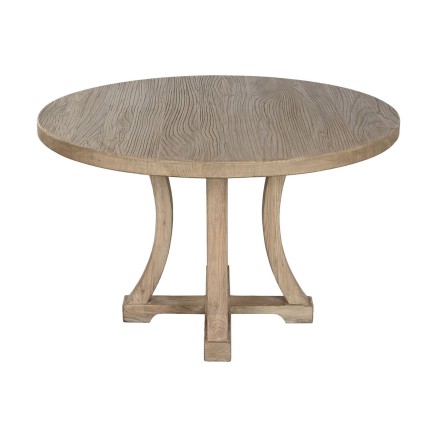 Mesa de Comedor Home ESPRIT Natural Madera de olmo 120 x 120 x 76 cm 2