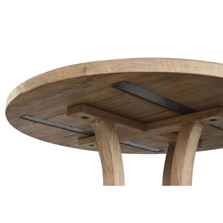 Tavolo da Pranzo Home ESPRIT Naturale Legno di olmo 120 x 120 x 76 cm
