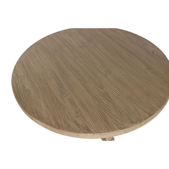 Mesa de Comedor Home ESPRIT Natural Madera de olmo 120 x 120 x 76 cm