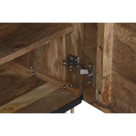 Nachttisch Home ESPRIT Schwarz Gold 50 x 40 x 50 cm