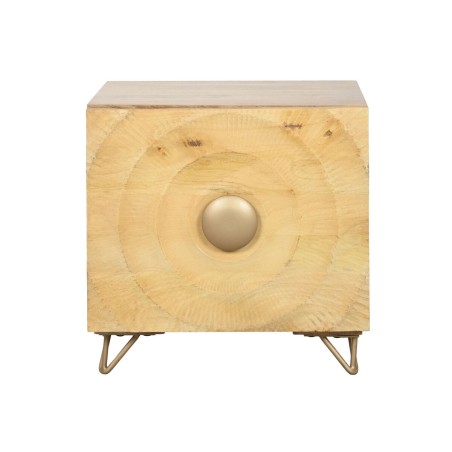 Nightstand Home ESPRIT Golden Natural 50 x 40 x 50 cm