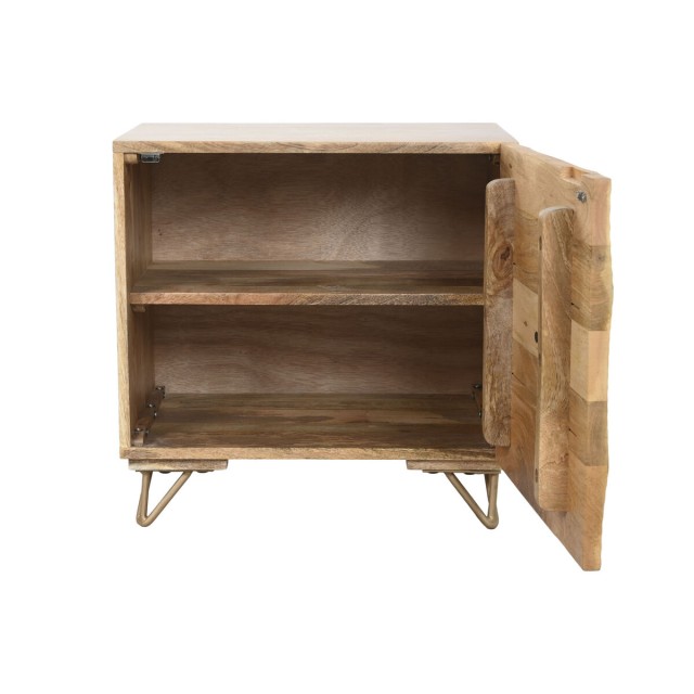 Nightstand Home ESPRIT Golden Natural 50 x 40 x 50 cm