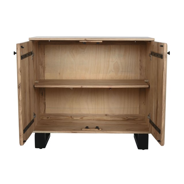Aparador Home ESPRIT Metal Acacia 88 x 40 x 80 cm