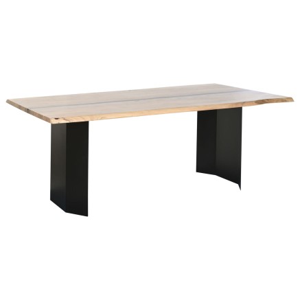 Table de Salle à Manger Home ESPRIT Métal Bois d'acacia 200 x 100 x