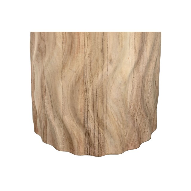 Dining Table Home ESPRIT Metal Acacia 130 x 130 x 76 cm