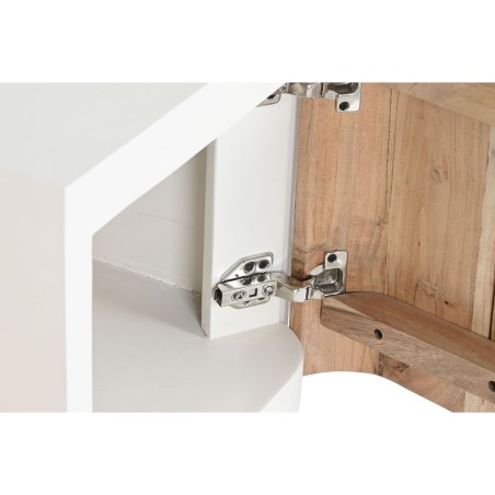 Comodino Home ESPRIT Bianco Naturale 40 x 35 x 50 cm