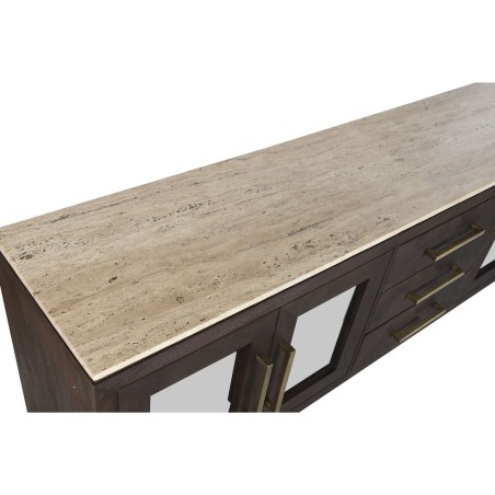Credenza Home ESPRIT Marmo Legno di mango 200 x 40 x 70 cm
