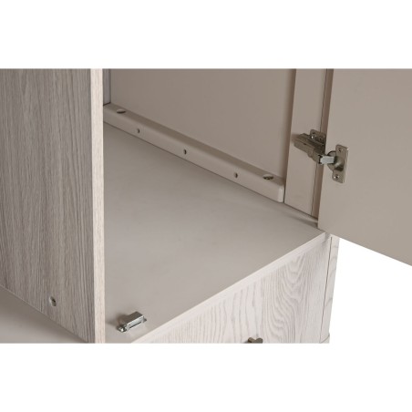 Armario Home ESPRIT Gris claro Metal Madera MDF