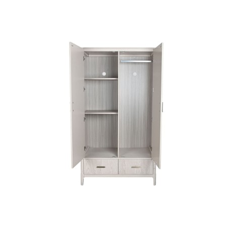 Armario Home ESPRIT Gris claro Metal Madera MDF
