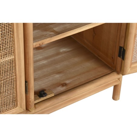 Anrichte Home ESPRIT Hellbraun Rattan Tanne 120 x 40 x 65 cm