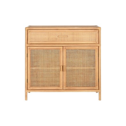 Sideboard Home ESPRIT Light brown Rattan Fir 100 x 40 x 100 cm 2