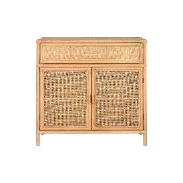 Sideboard Home ESPRIT Light brown Rattan Fir 100 x 40 x 100 cm