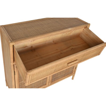Anrichte Home ESPRIT Hellbraun Rattan Tanne 100 x 40 x 100 cm