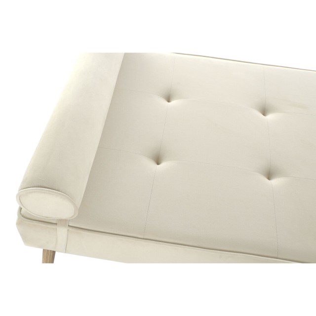 Divano Home ESPRIT Crema Metallo 184 x 76 x 62 cm