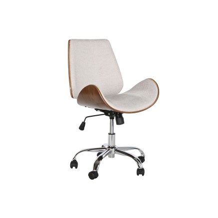 Bürostuhl Home ESPRIT Braun Beige Silberfarben