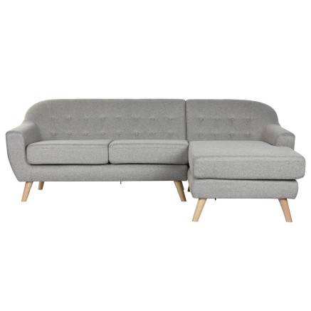 Canapé Home ESPRIT Gris Crème Scandi 226 x 144 x 84 cm