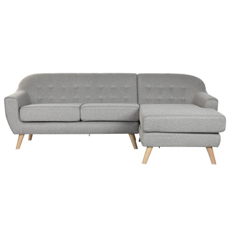 Sofa Home ESPRIT Grau Creme Scandi 226 x 144 x 84 cm
