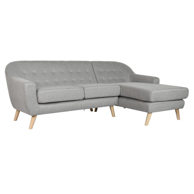 Divano Home ESPRIT Grigio Crema Scandi 226 x 144 x 84 cm