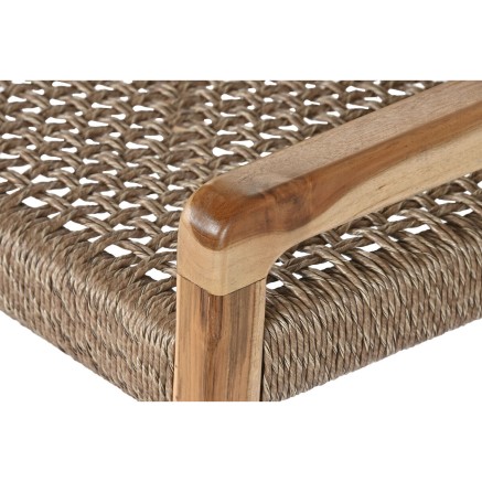 Sitz Home ESPRIT Braun Teakholz Synthetische Faser 65 X 62 X 72 CM 2