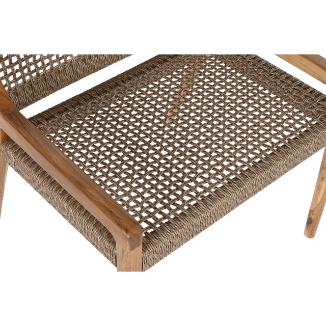 Siège Home ESPRIT Marron Teck Fibre synthétique 65 X 62 X 72 CM