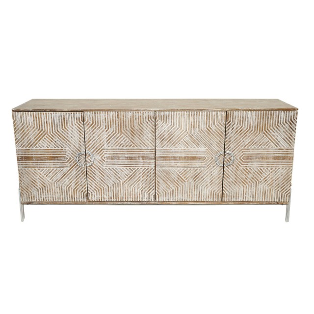 Anrichte Home ESPRIT Weiß Mango-Holz 180 x 40 x 80 cm