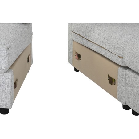 Sofa Home ESPRIT Light grey Loft 235 X 303 X 86 CM