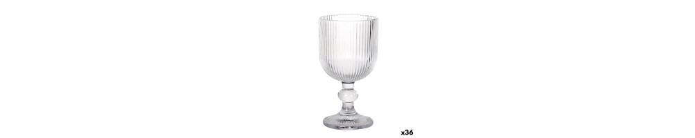 Verres à eau à pied